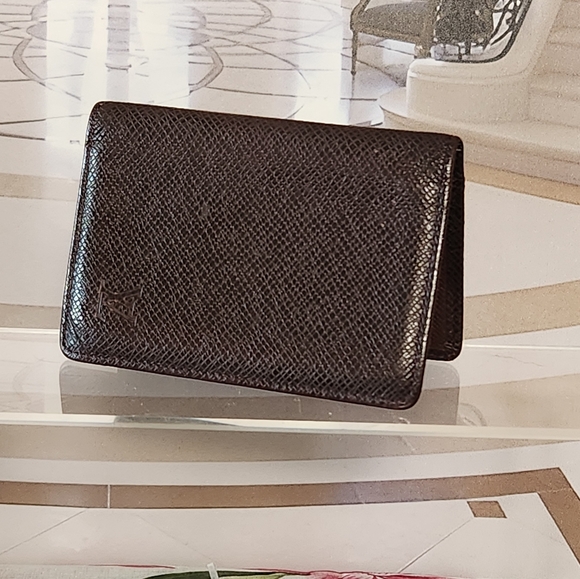 AUTHENTIC Louis Vuitton Taiga Organizer Depoche Business Card Holder - Picture 7 of 16